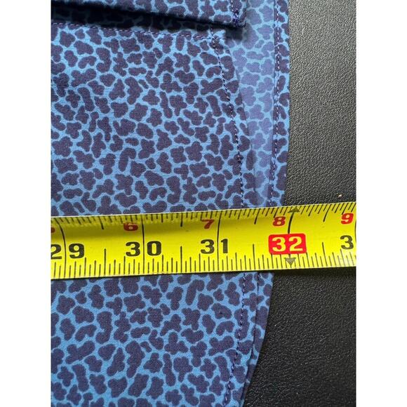 Peter Millar Yankee Blue Printed Townsend Button Down Long Sleeve Shirt Size XL - Picture 13 of 13